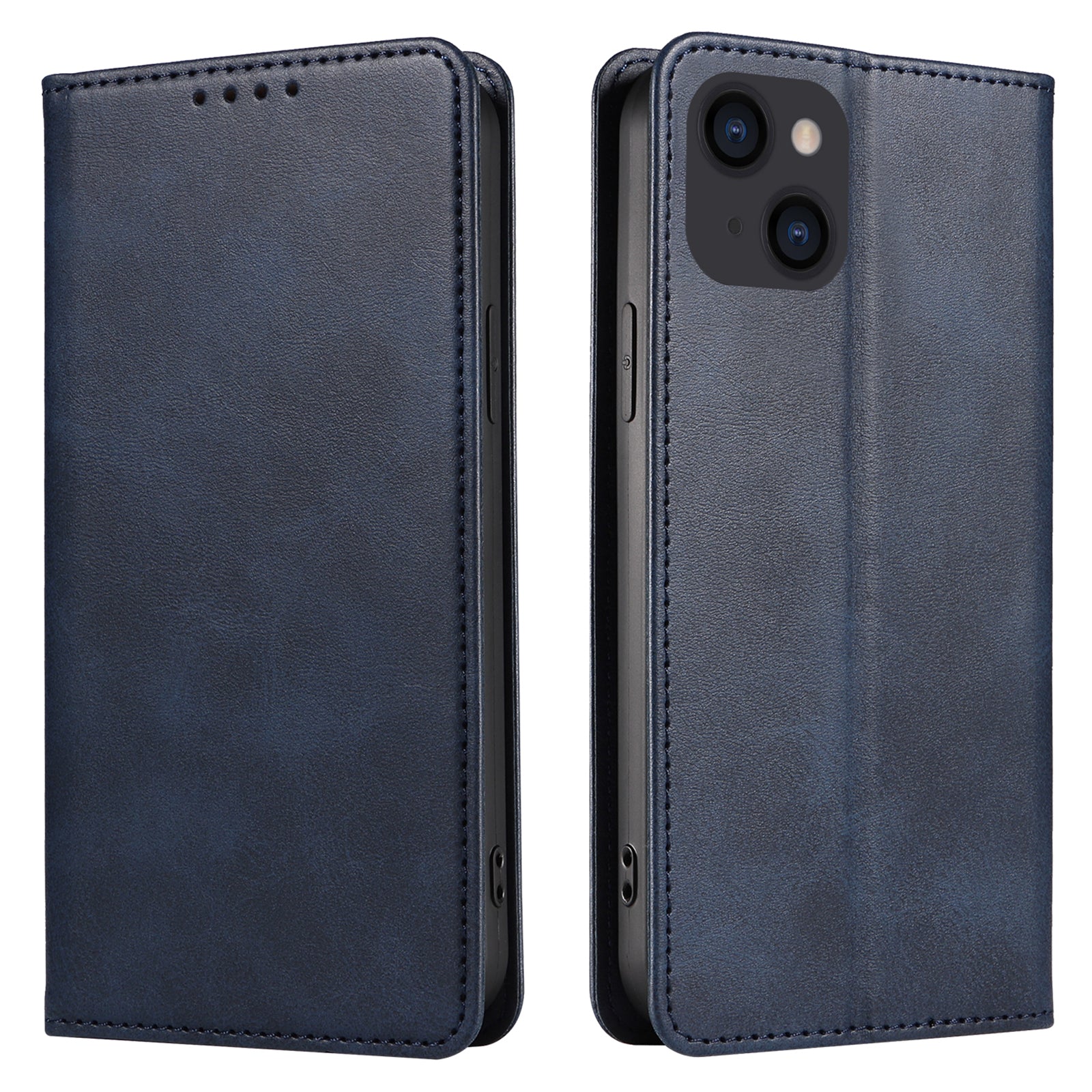 For iPhone 14 Phone Case Calf Texture Wallet Phone Stand Cover Auto-absorbed Magnetic Leather Shell For iPhone 14 Phone Case Calf Texture Wallet Phone Stand Cover Auto-absorbed Magnetic Leather Shell